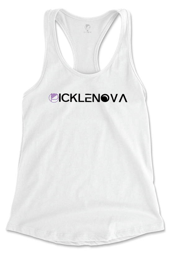 Womens Tank Top - White & Purple