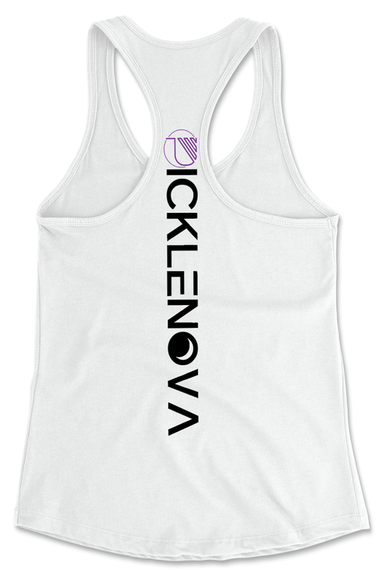 Womens Tank Top - White & Purple